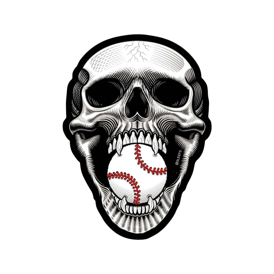 Baseball Cross Sticker – SLEEFS