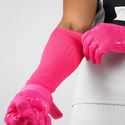 Hue Pink Seamless Forearm Sleeve with Grip