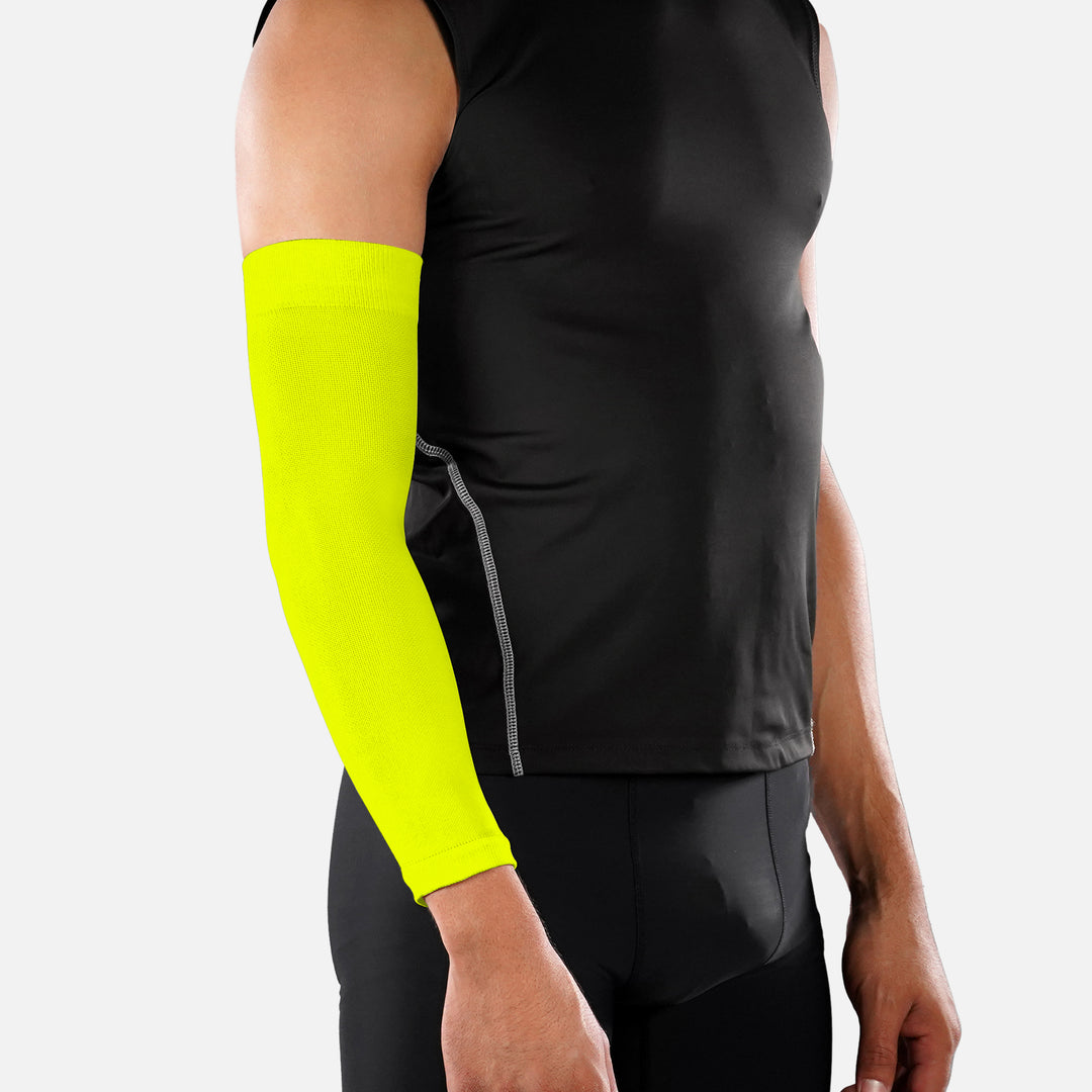 Safety Yellow One Size Fits All Football Arm Sleeve