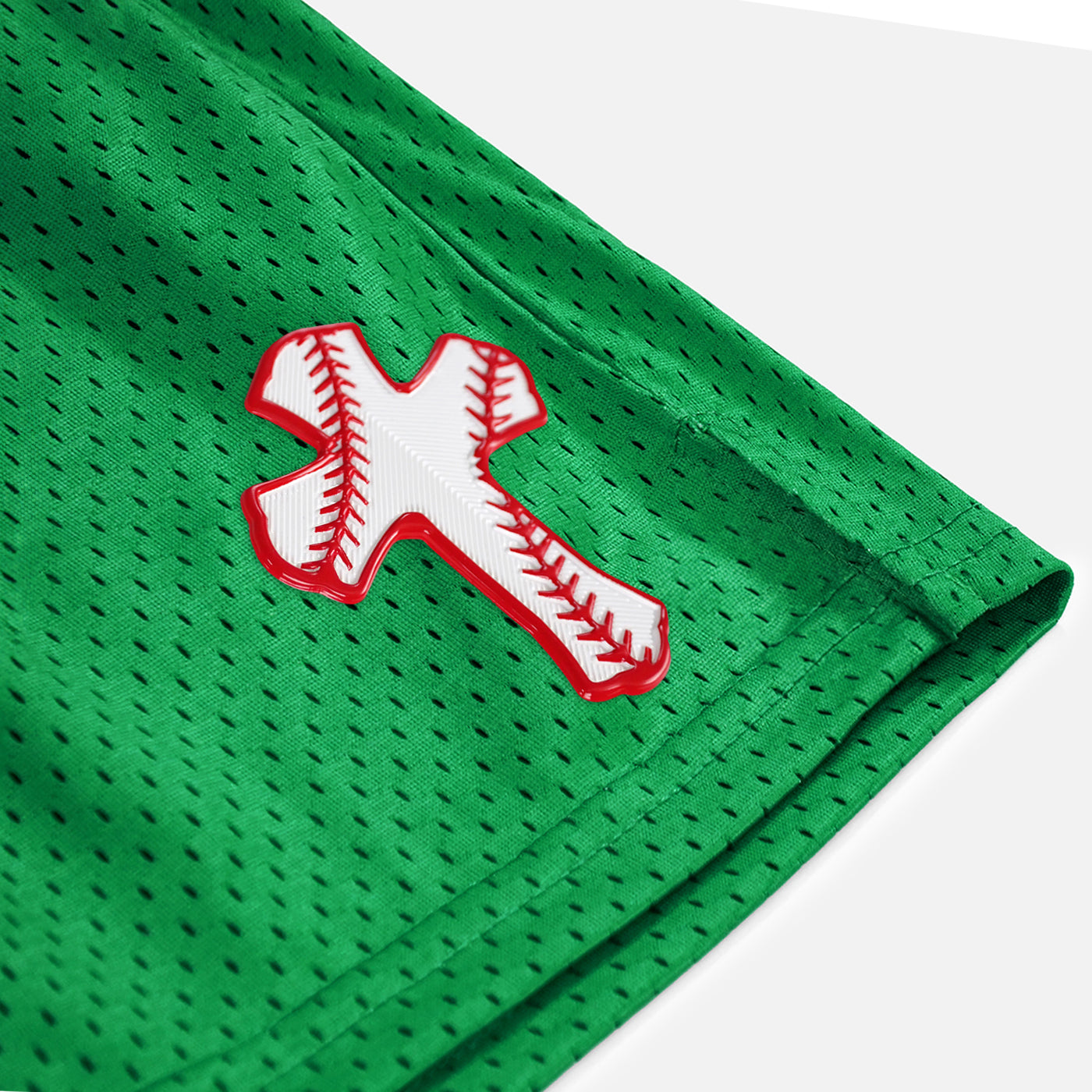 Baseball Cross Patch Shorts - 7"