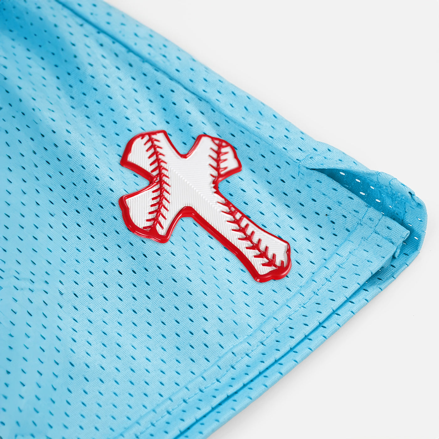 Baseball Cross Patch Shorts - 7"