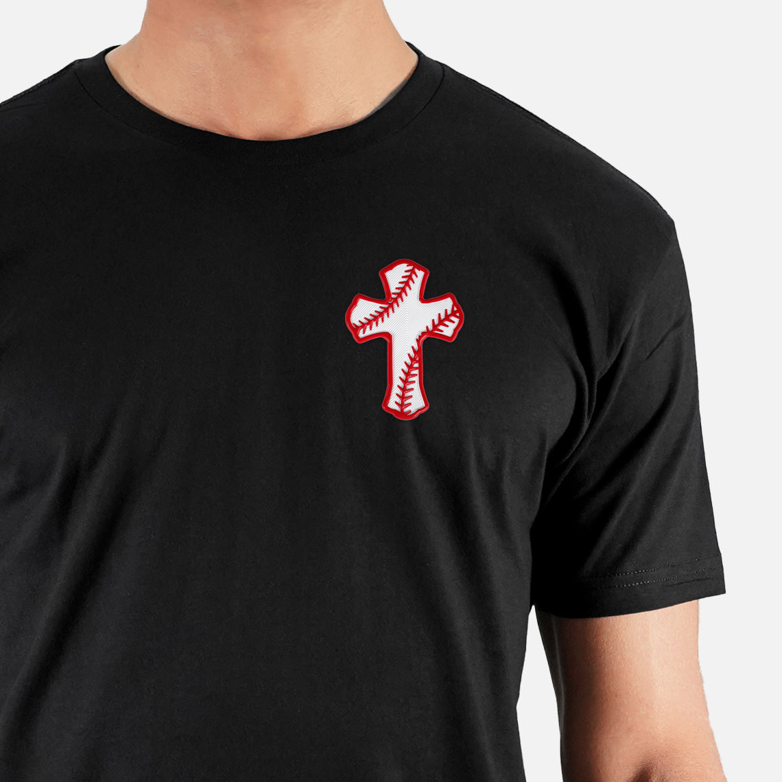 Baseball Cross Patch Tri-Blend T-Shirt