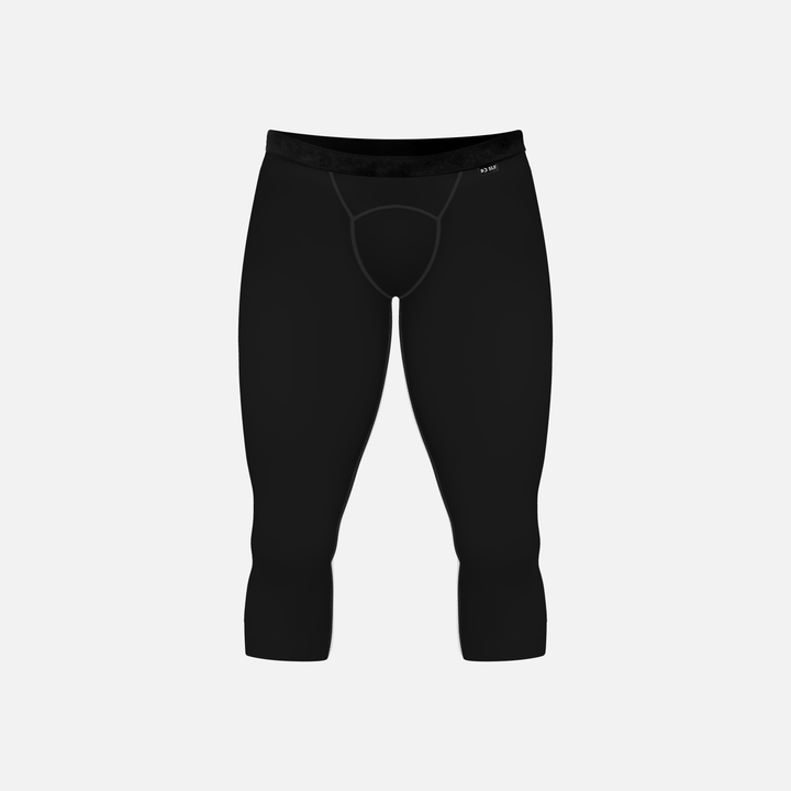 Black 3/4 Tights for men - Big