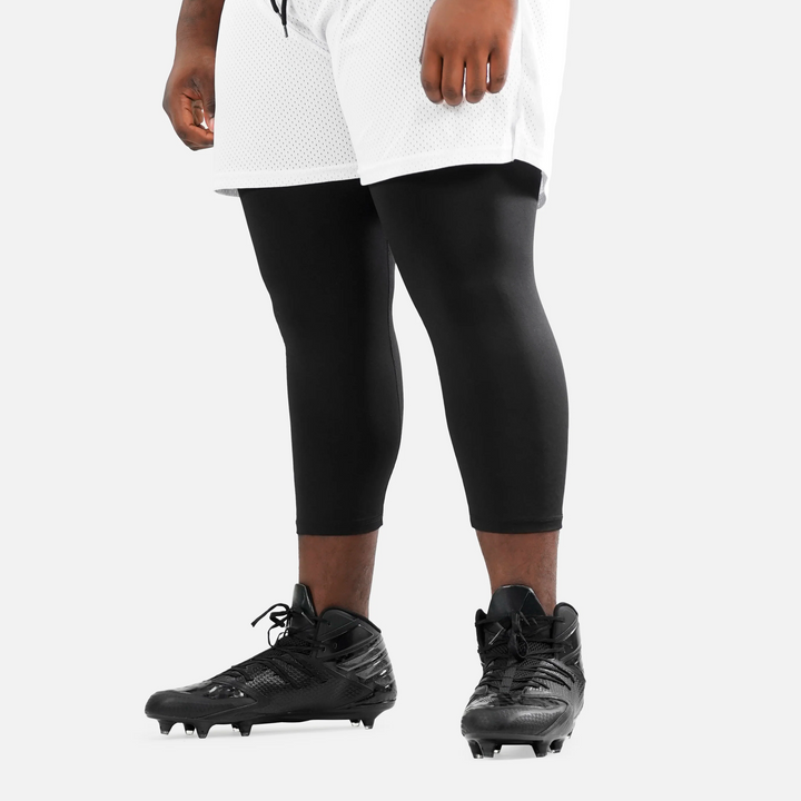 Black 3/4 Tights for men - Big