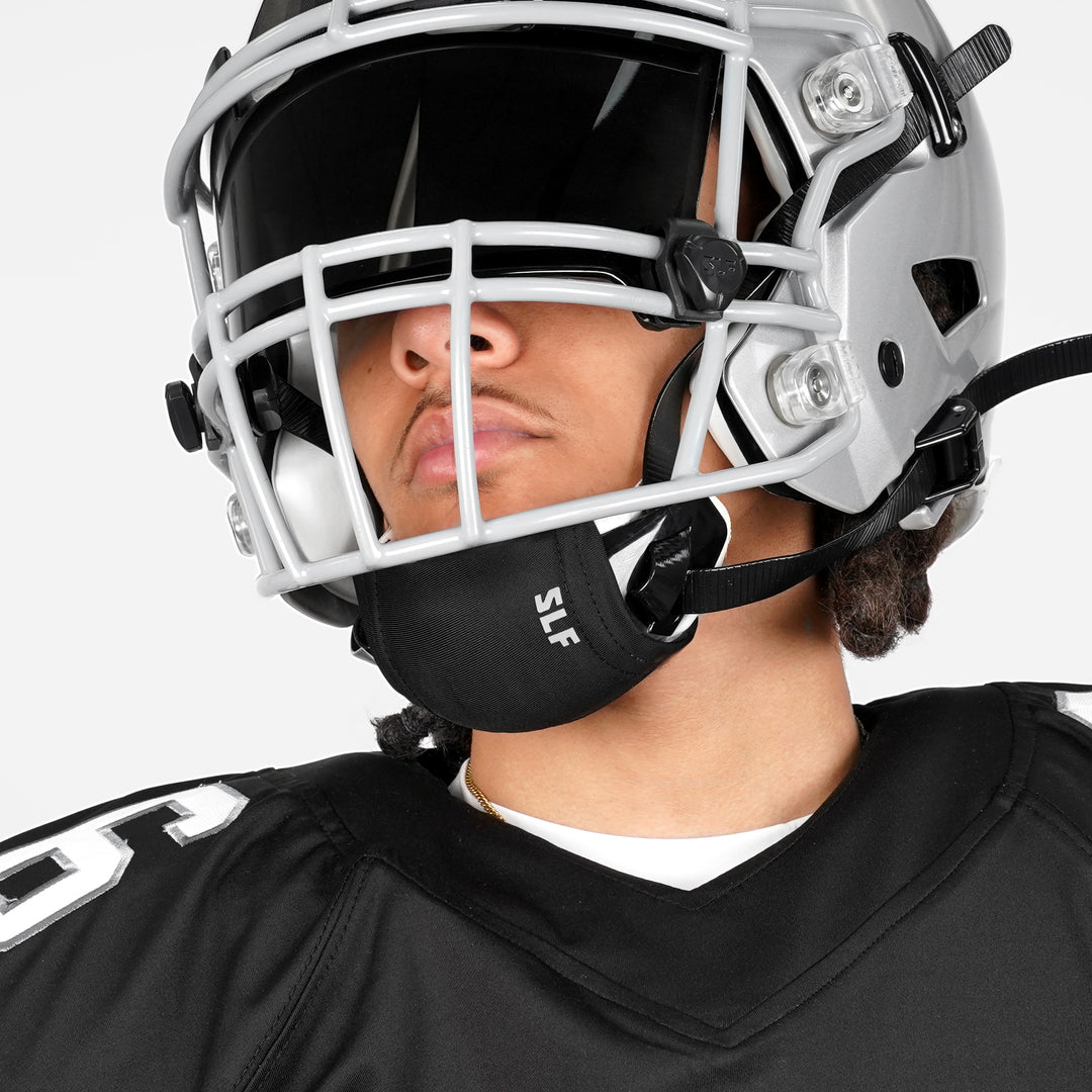 Black Chin Strap Cover