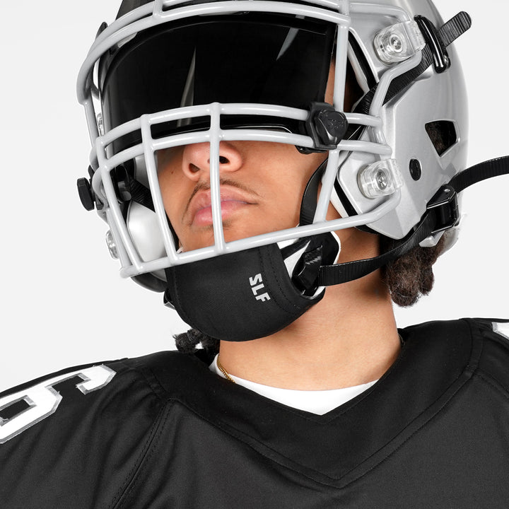 Black Chin Strap Cover