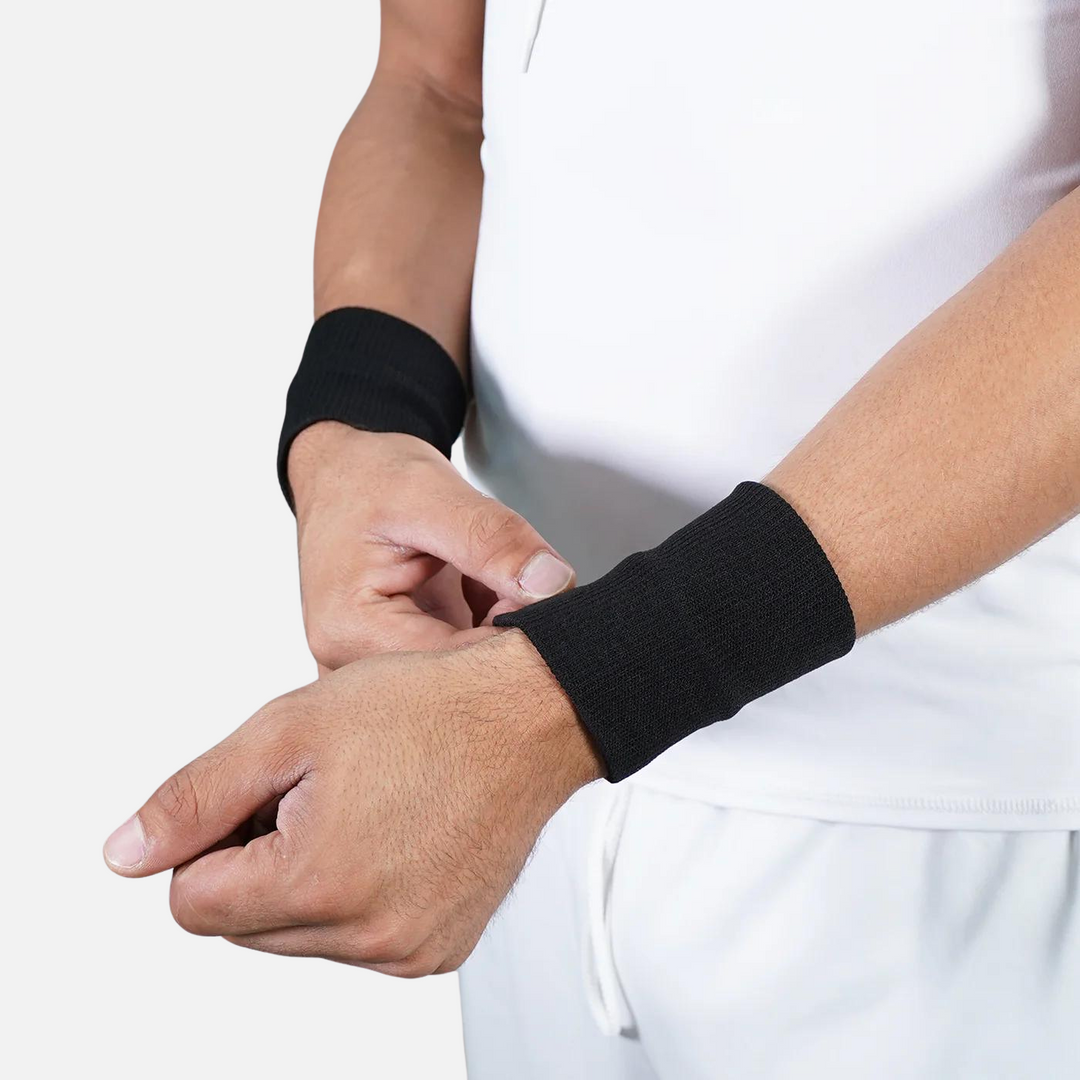 Black Drip Wristbands (Pair)