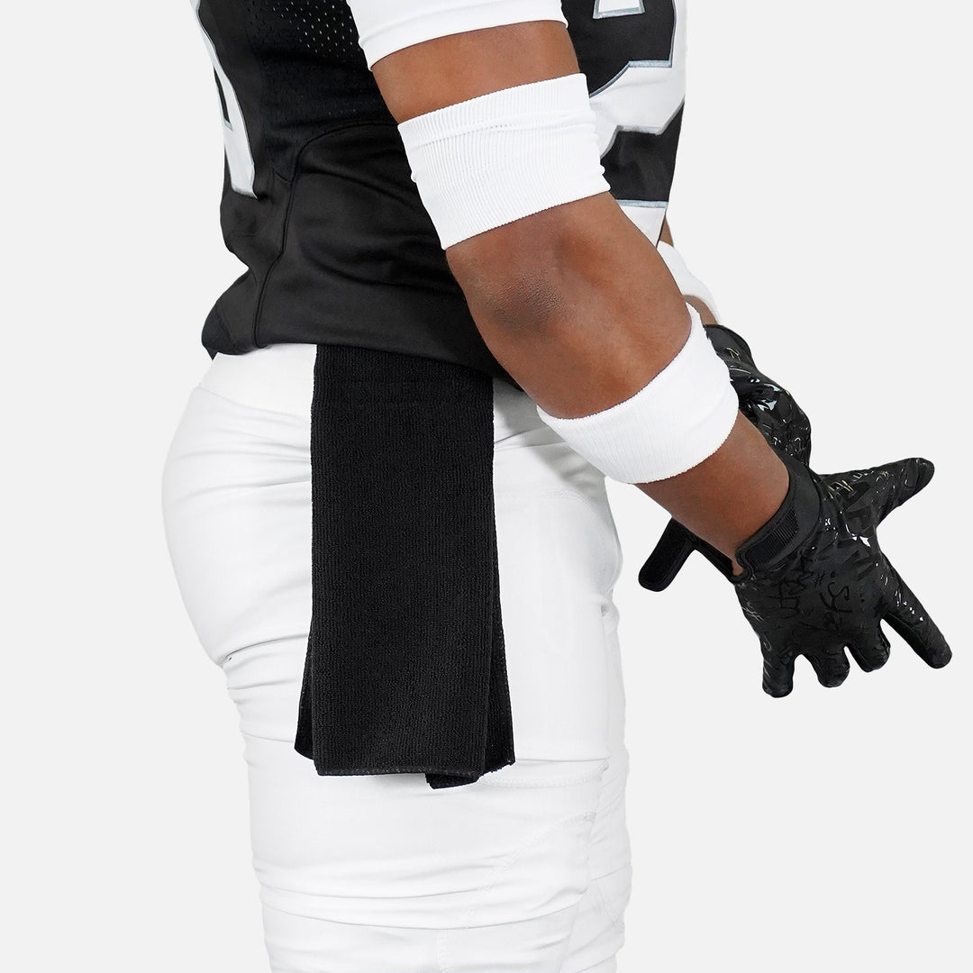 Black Football Towel