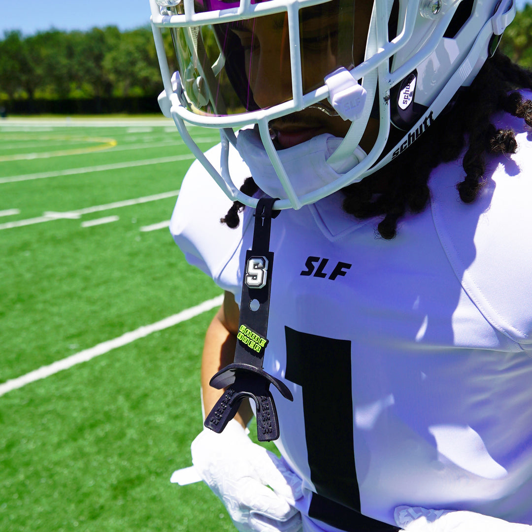 Black Soft Football Mouthguard 2.0