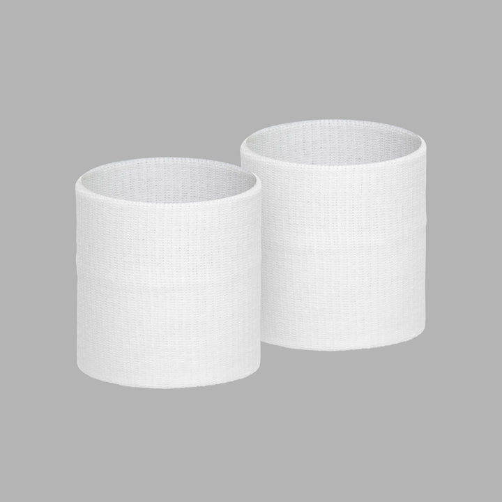 White Cotton Wristbands (Pair)