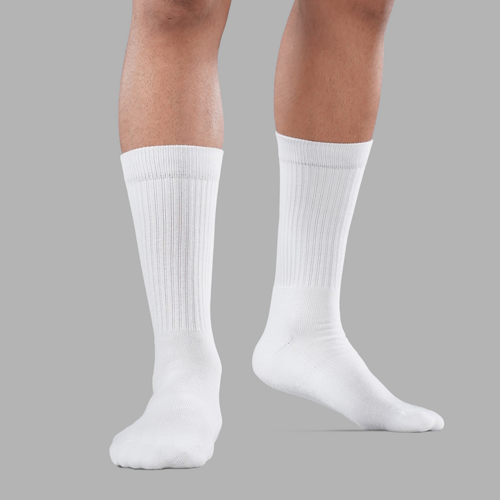 White Crew Socks