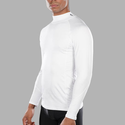 Basic White Dry Fit Turtle Neck Tee