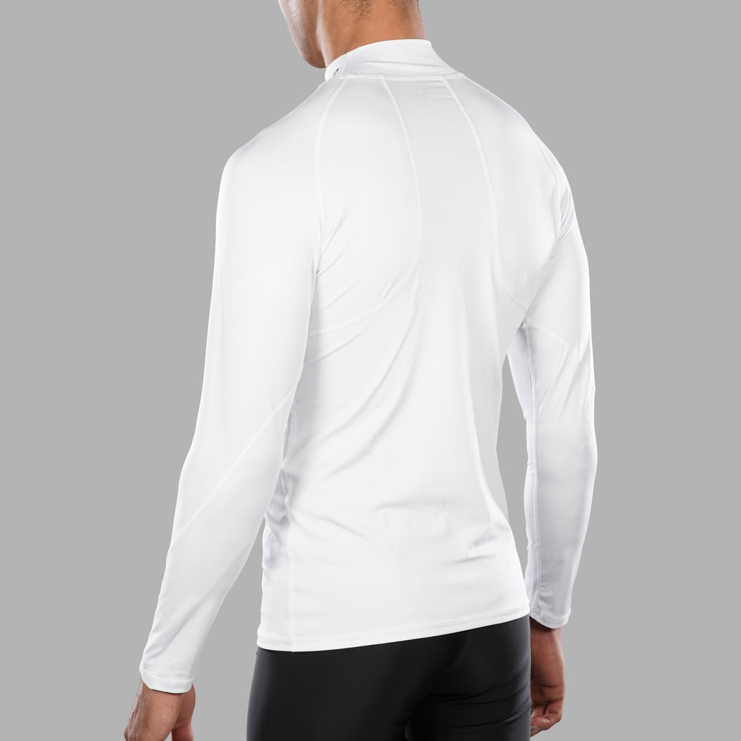 White Dry Fit Turtle Neck Tee