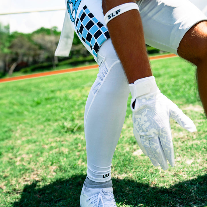 White Football Pro Leg Sleeve