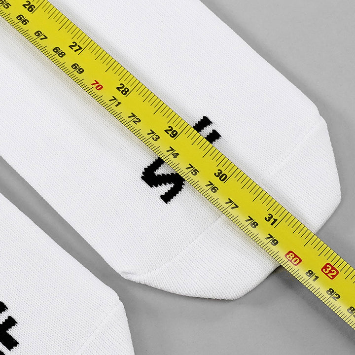 White Long Scrunchie Socks