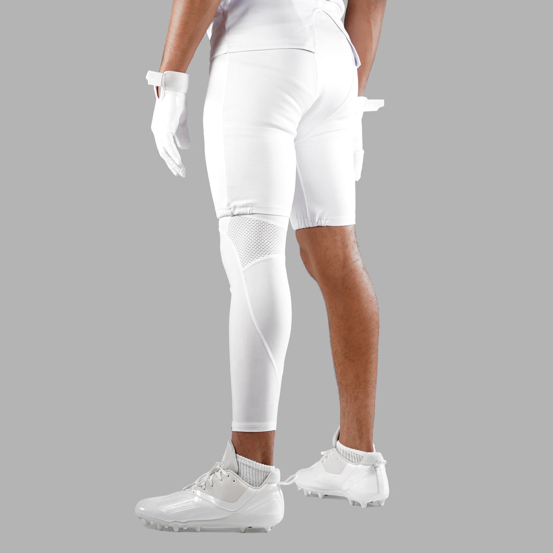 White Football Pro Leg Sleeve