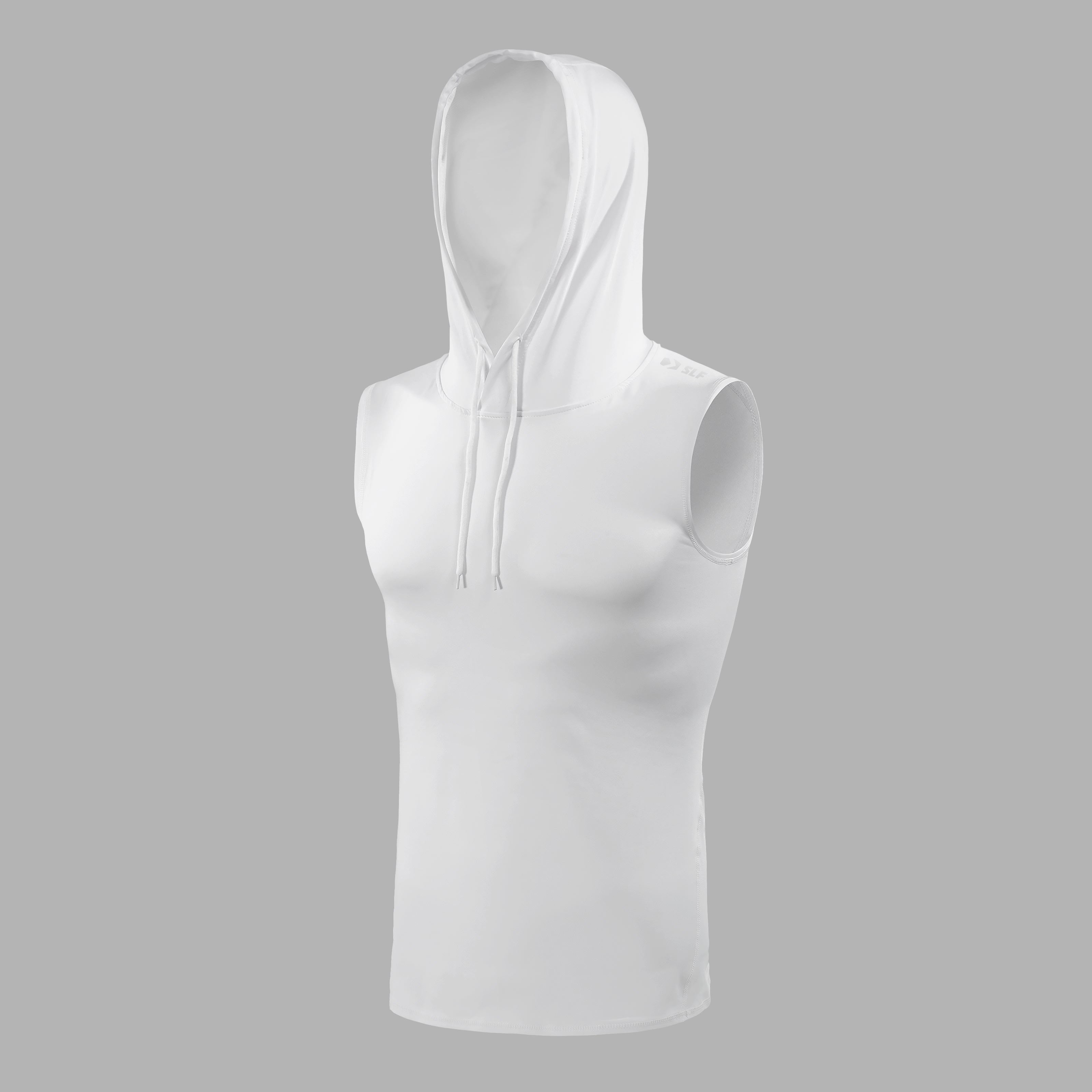Limitless' Compression Sleeveless Hoodie (Navy)