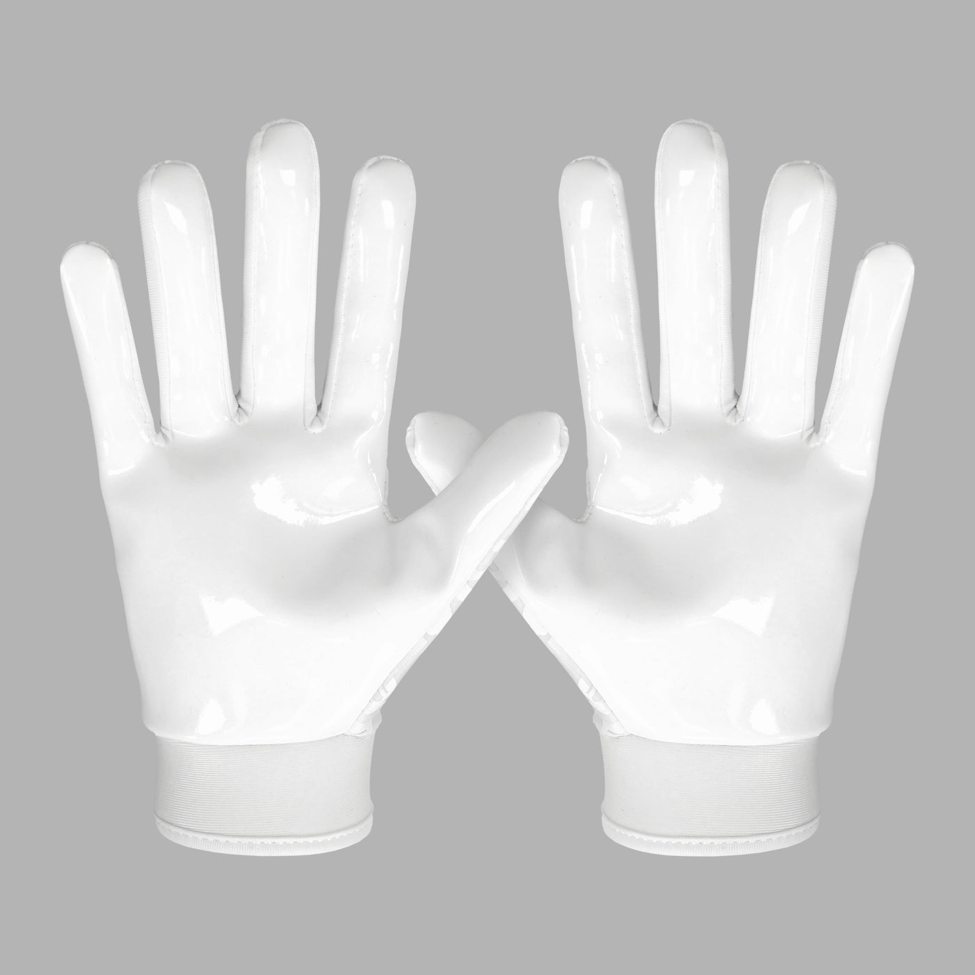 Basic White Sticky Kids Football Receiver Gloves