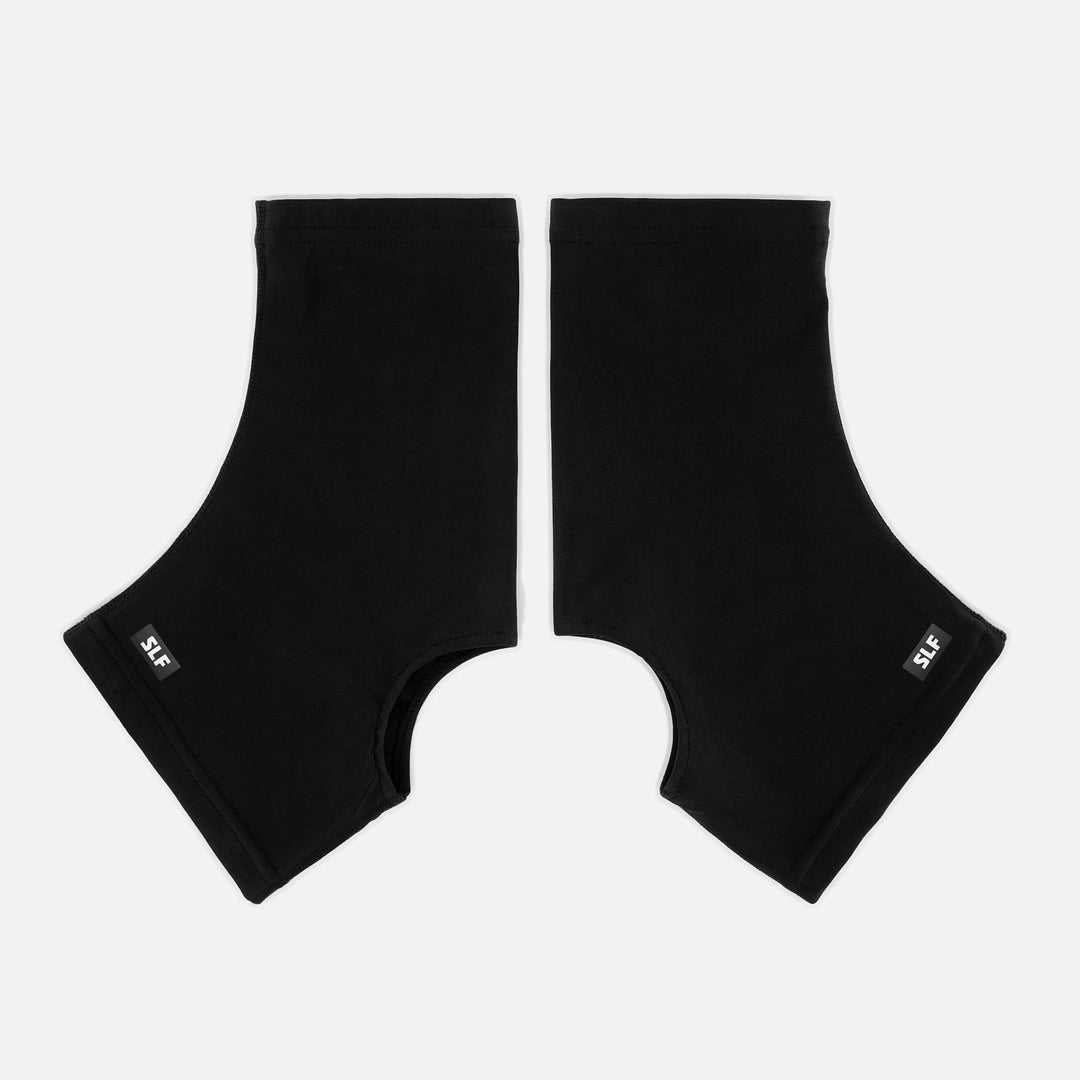 2 Black Spats / Cleat Covers Bundle