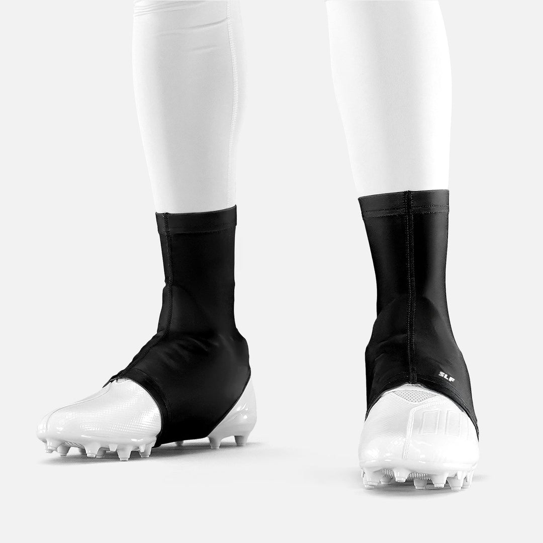 2 Black Spats / Cleat Covers Bundle