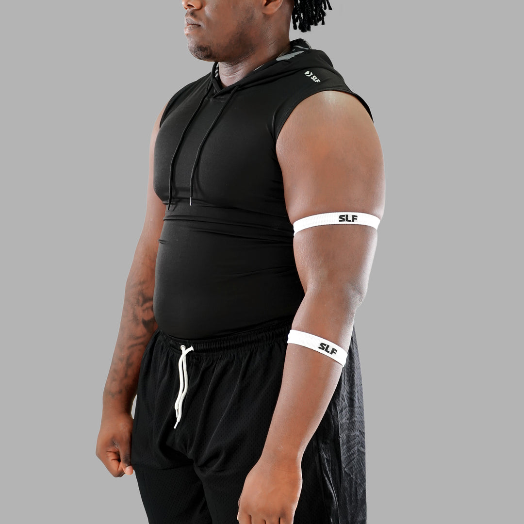 White Drip Bicep Bands - Big