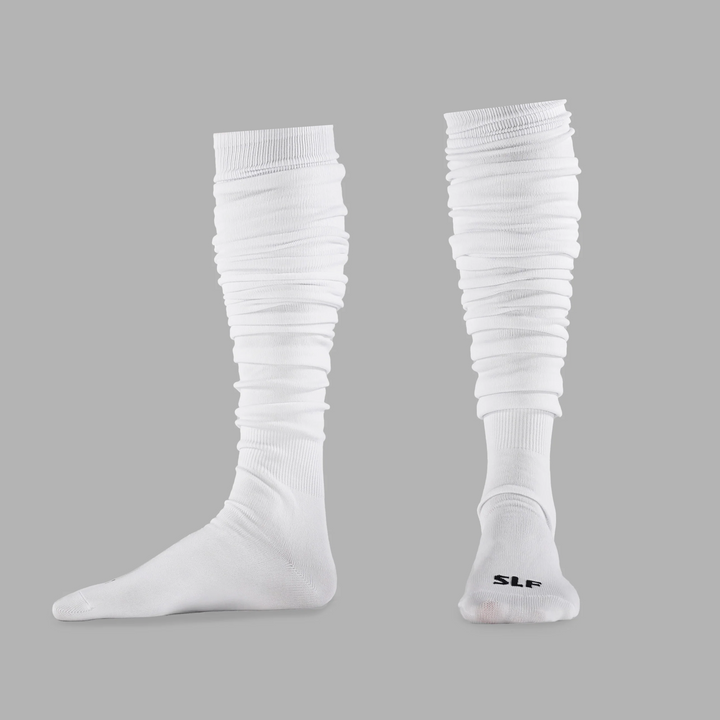 White Long Scrunchie Socks