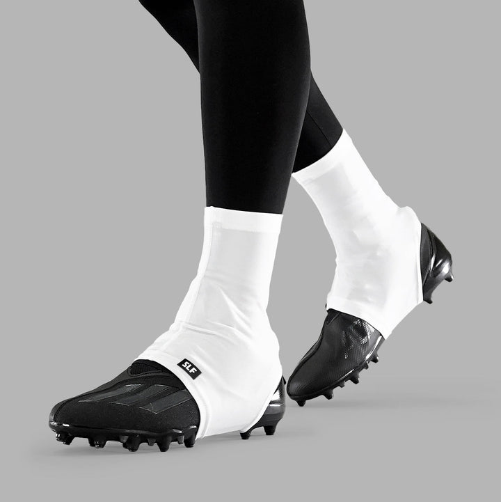 White + Black Spats / Cleat Covers Bundle