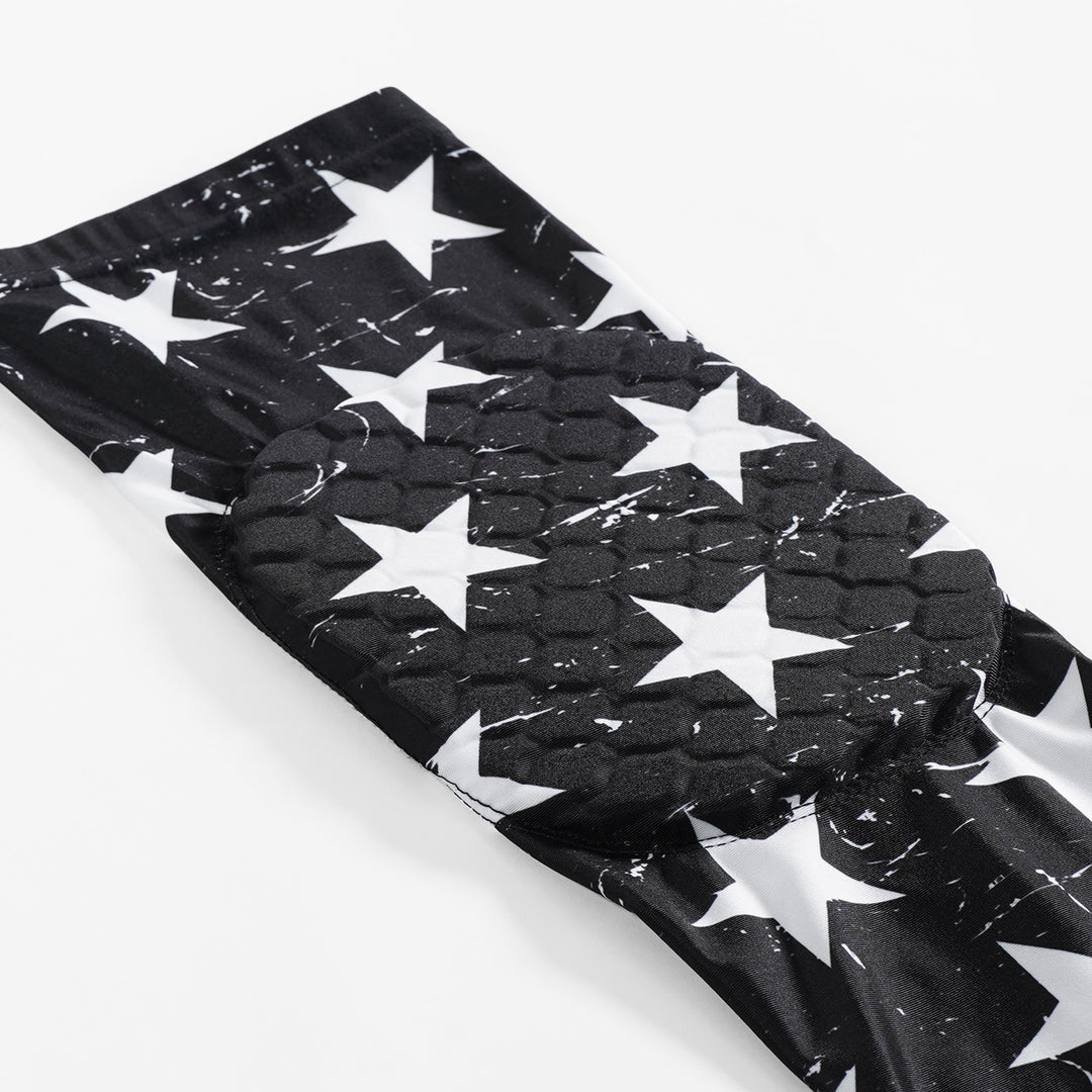 Black White Stars Knee Pad