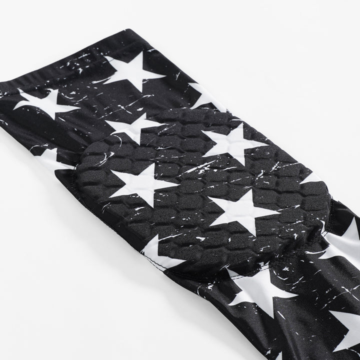 Black White Stars Knee Pad