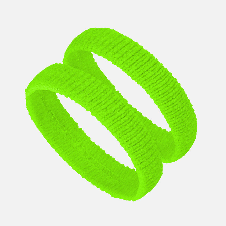 Hot Green Thin Cotton Bicep Bands