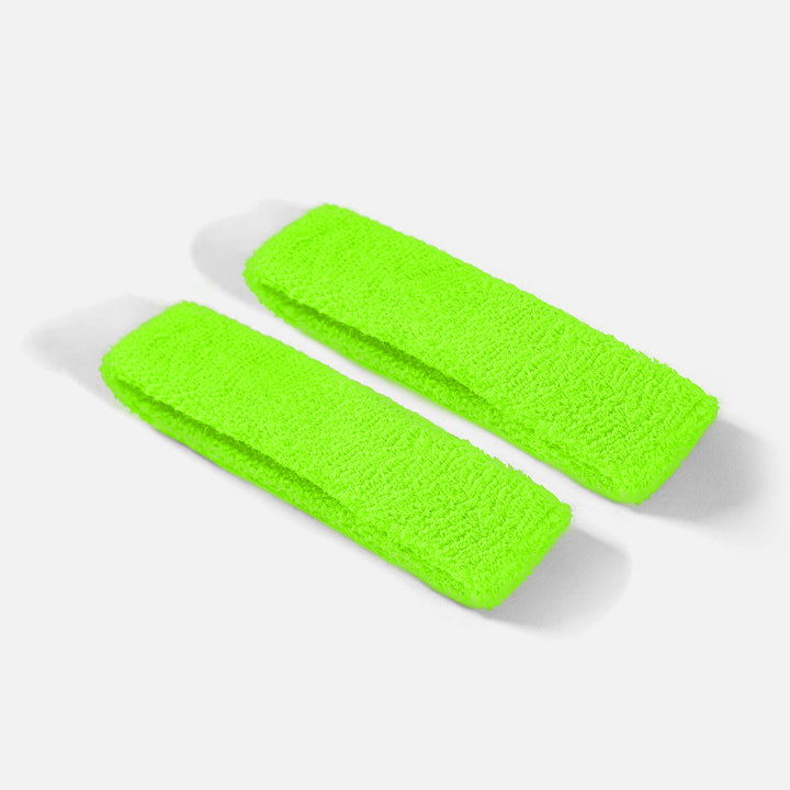 Hot Green Thin Cotton Bicep Bands