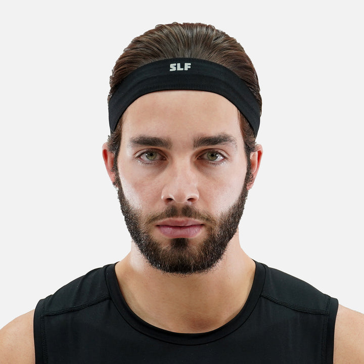 Black Non-Slip Elastic Headband