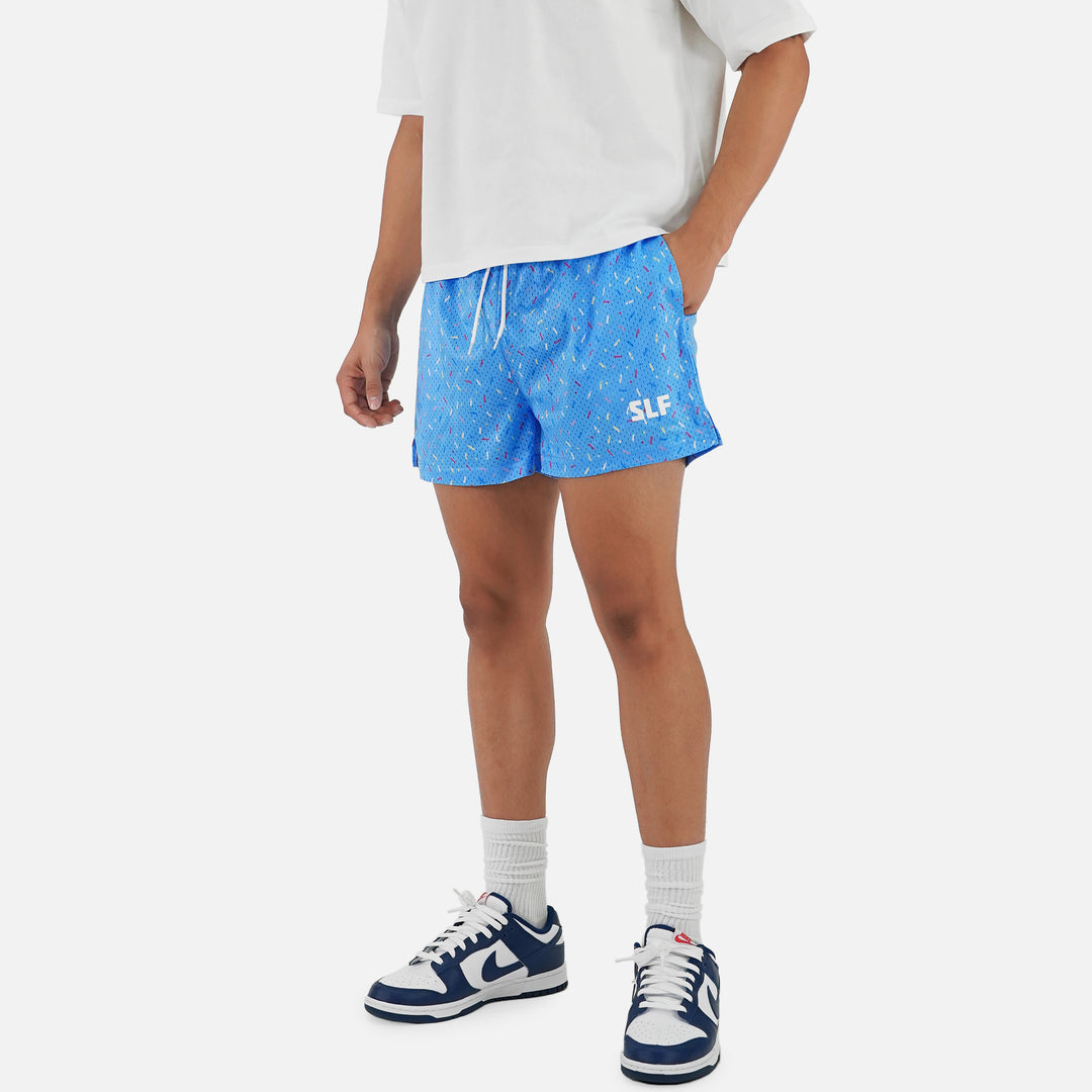 Sprinkle Blast Light Blue Shorts - 5"