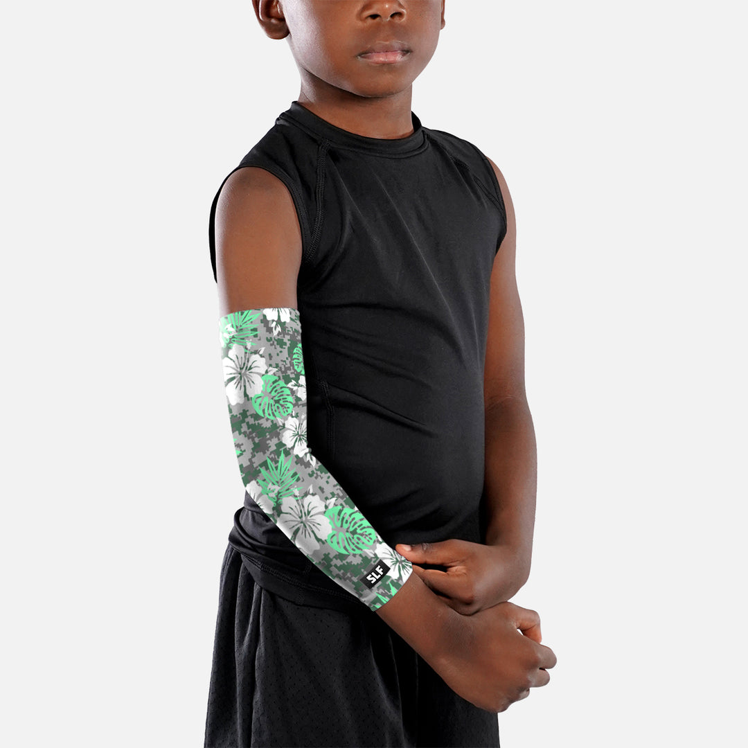 Digital Hibiscus Kids Arm Sleeve