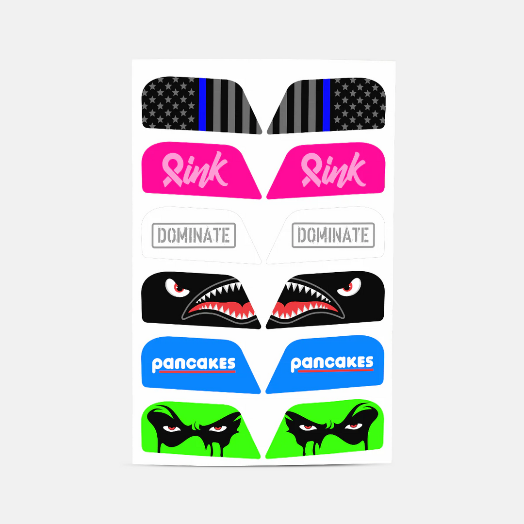 Stickers for Helmet Visor Tabs Collection #3