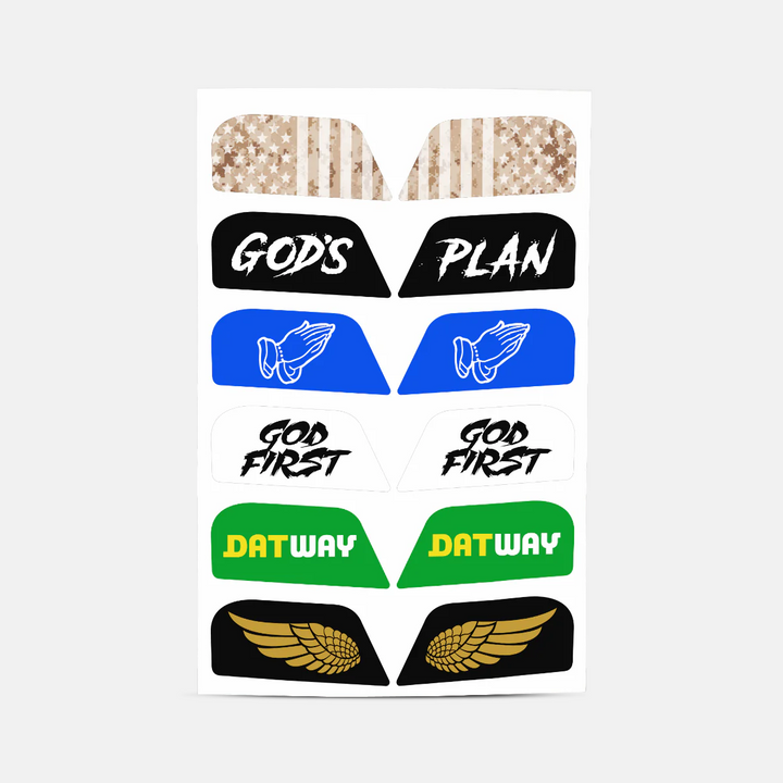 Stickers for Helmet Visor Tabs Collection #4