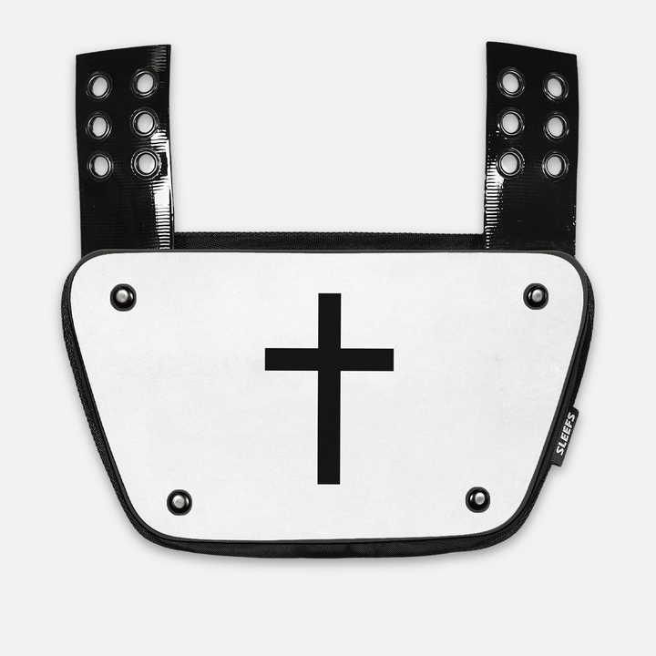 Faith Cross White Sticker for Backplate