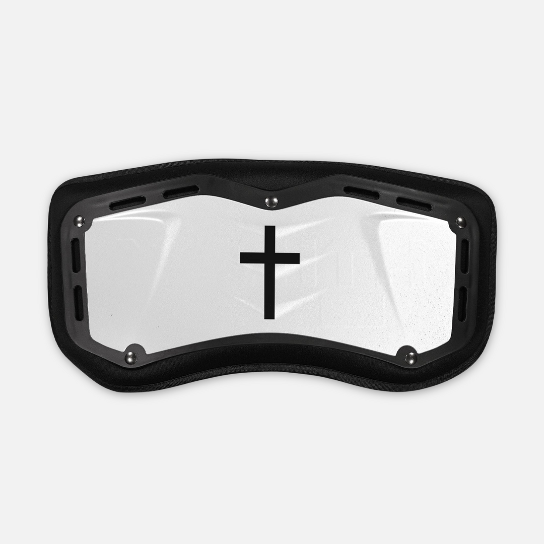 Faith Cross White Sticker for Backplate