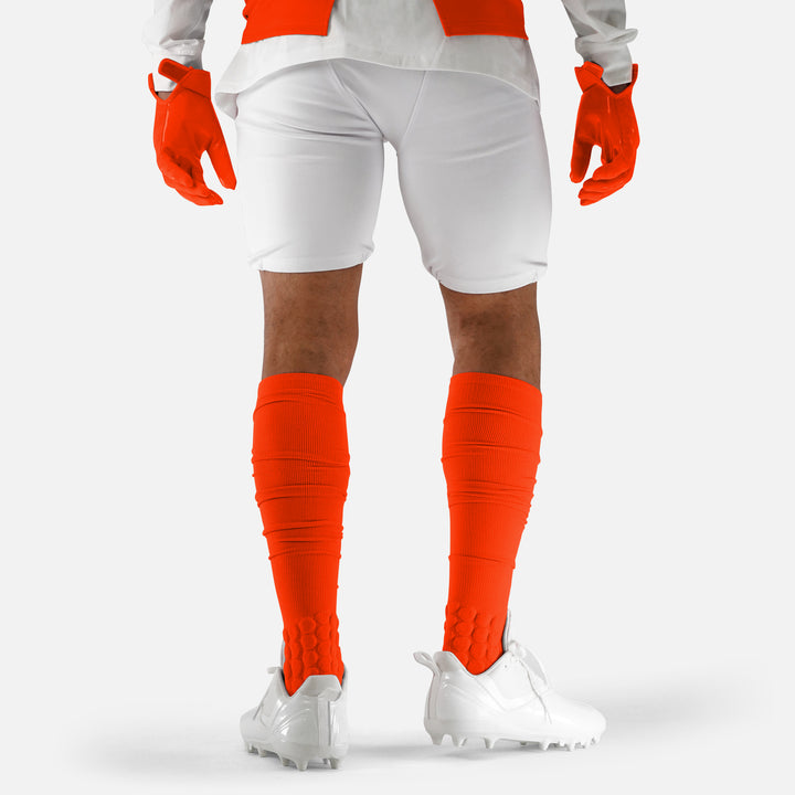 Hue Orange Football Padded Long Socks