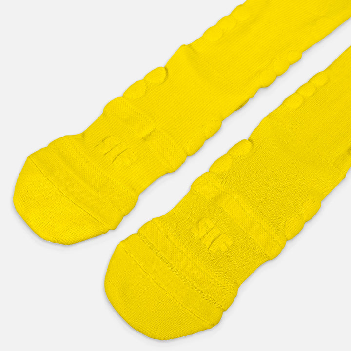 Hue Yellow Football Padded Long Socks