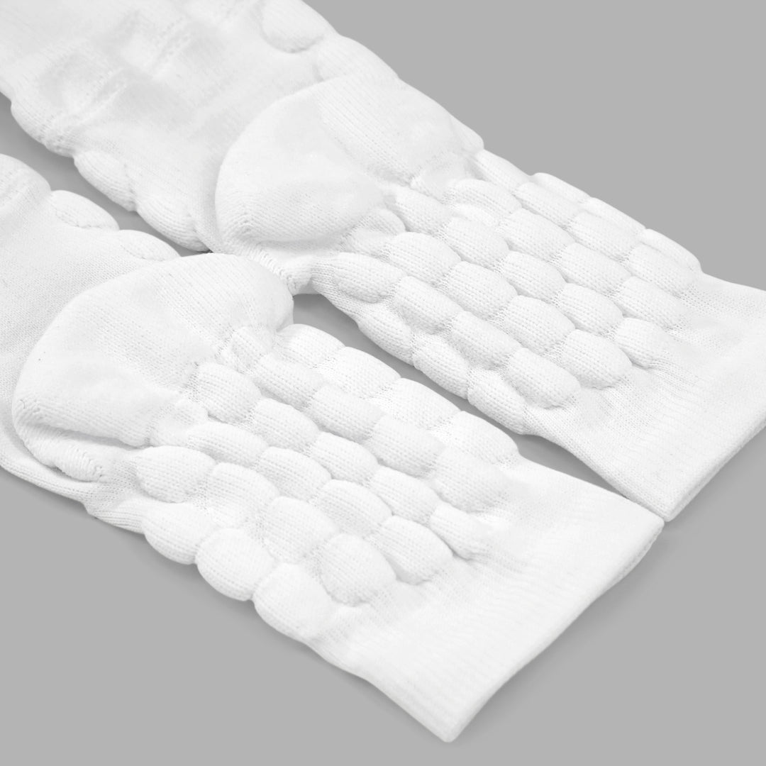 White Football Padded Short Socks