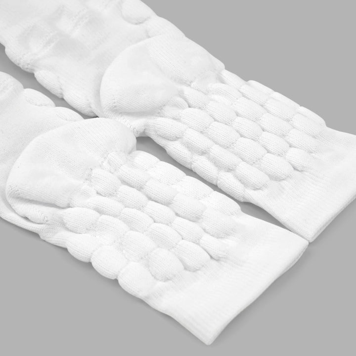 White Football Padded Short Socks