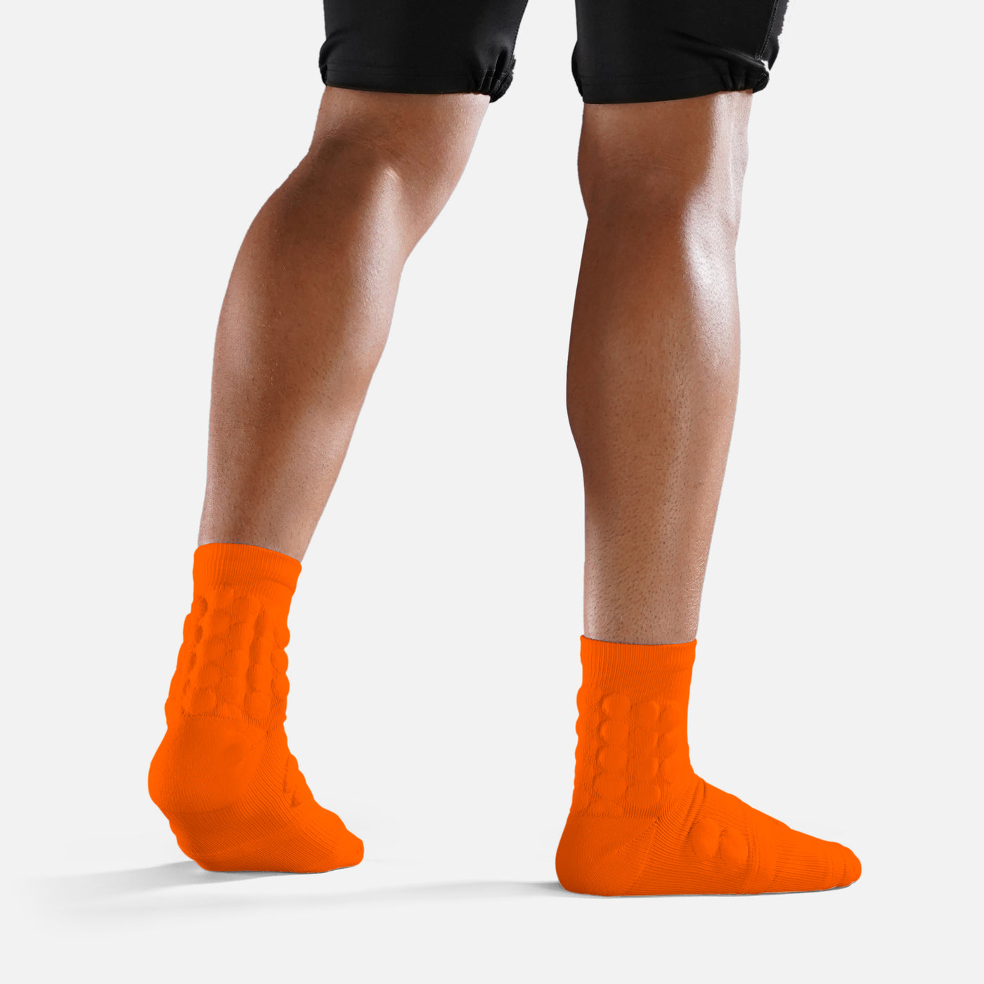 Hue Orange Football Padded Short Socks