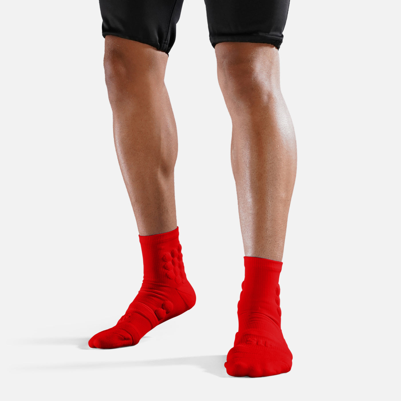 Hue Red Football Padded Short Socks