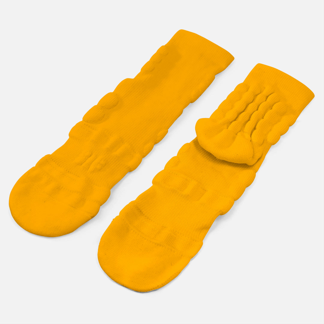 Hue Yellow Gold Football Padded Short Socks