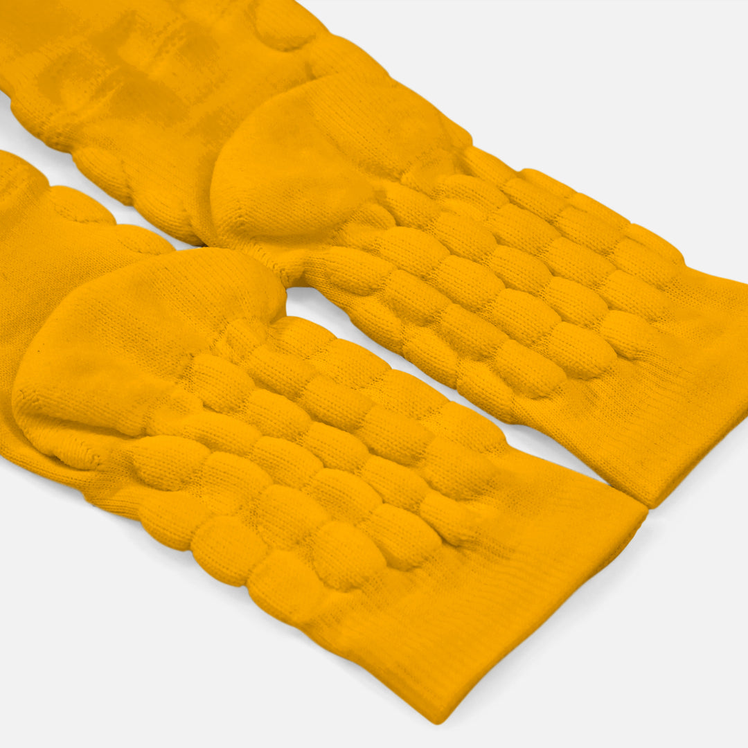 Hue Yellow Gold Football Padded Short Socks