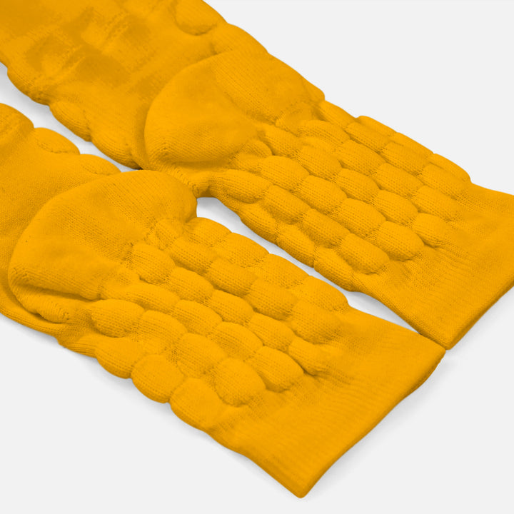 Hue Yellow Gold Football Padded Short Socks