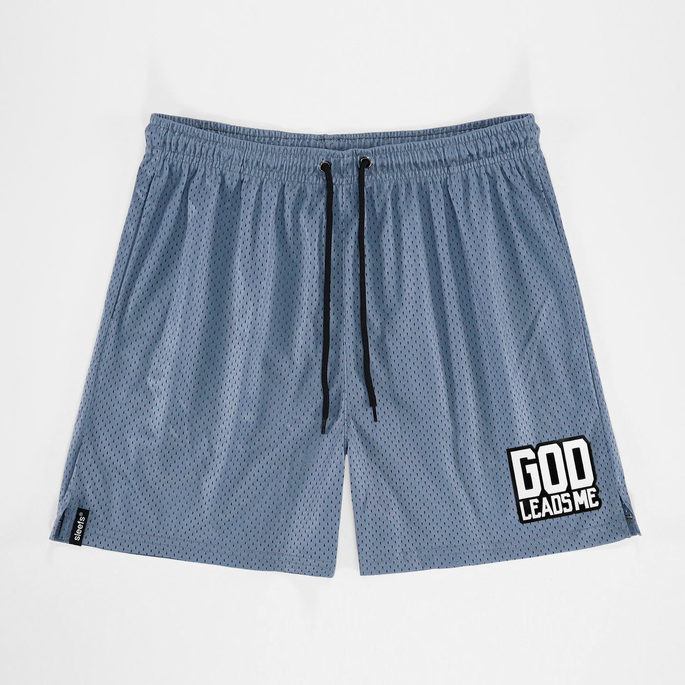 God Leads Me Patch Shorts - 7"