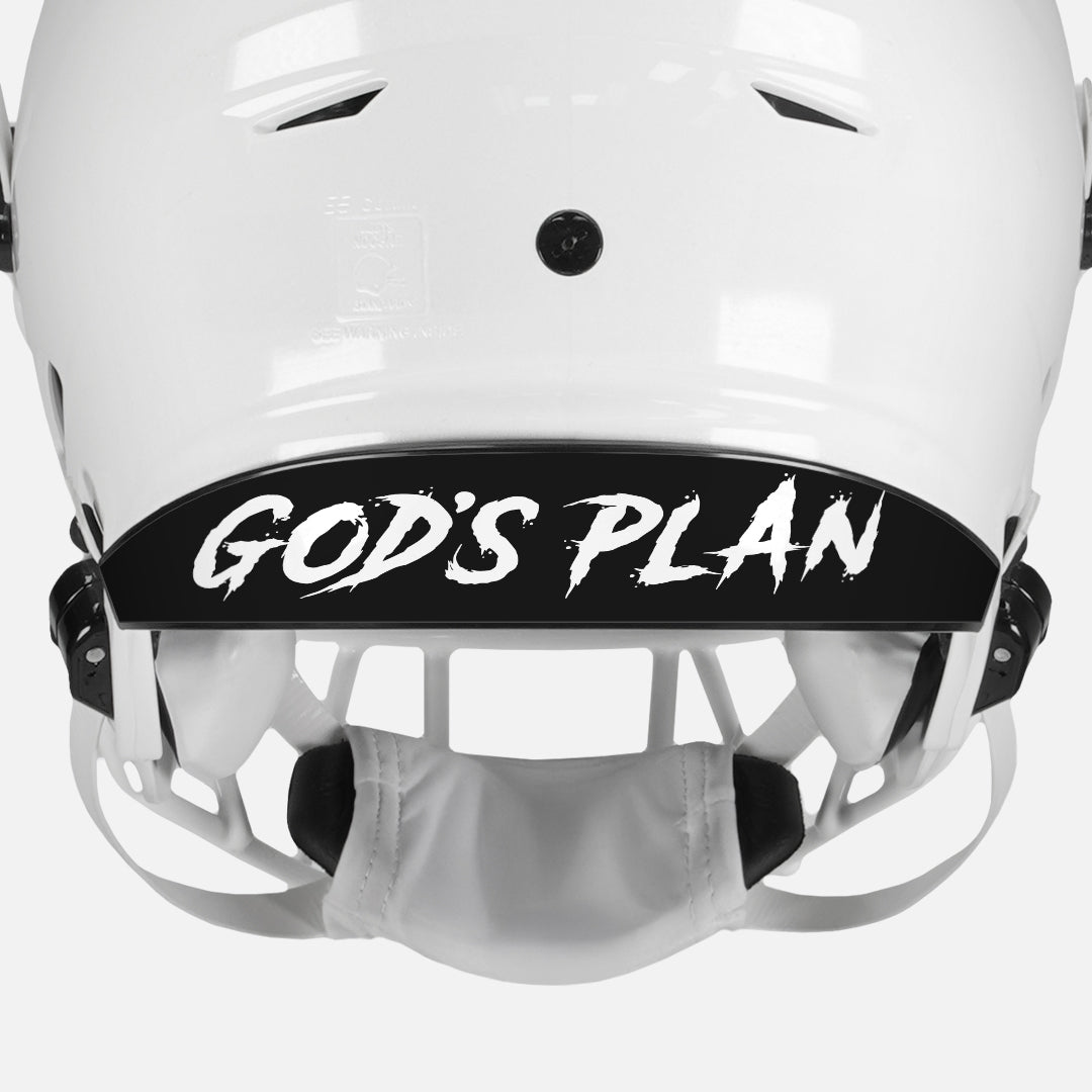 God's Plan Riddell Speedflex Front and Back Bumper Sticker Kit