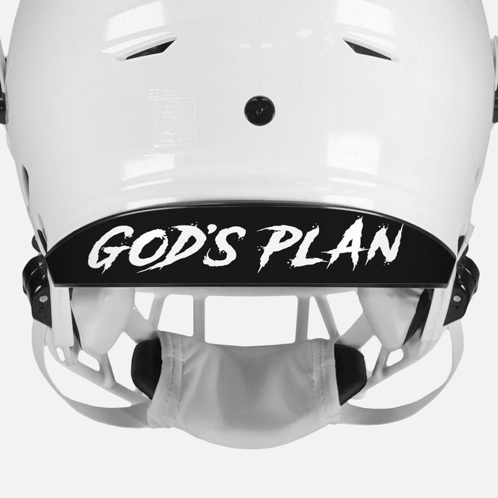 God's Plan Riddell Speedflex Front and Back Bumper Sticker Kit